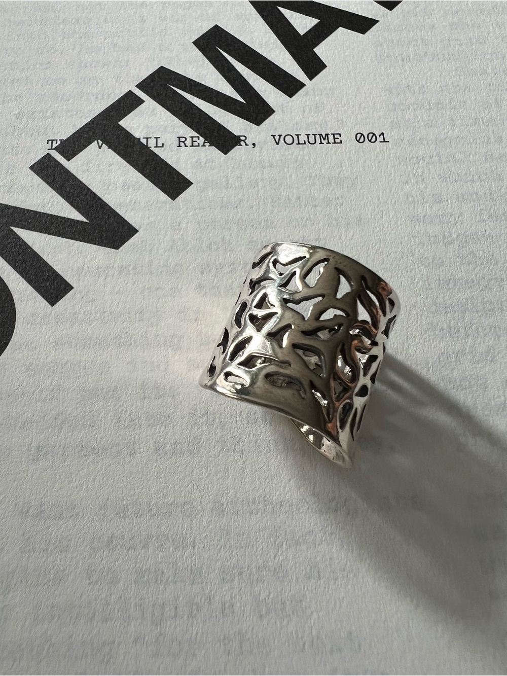 SHABLOOL • Openwork 925 Sterling Silver Wide Ring